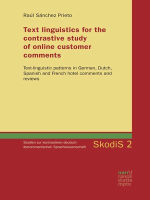 cover image of Text linguistics for the contrastive study of online customer comments